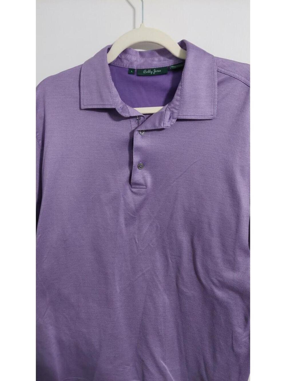 Bobby Jones Men's Purple Polo Shirt Size L